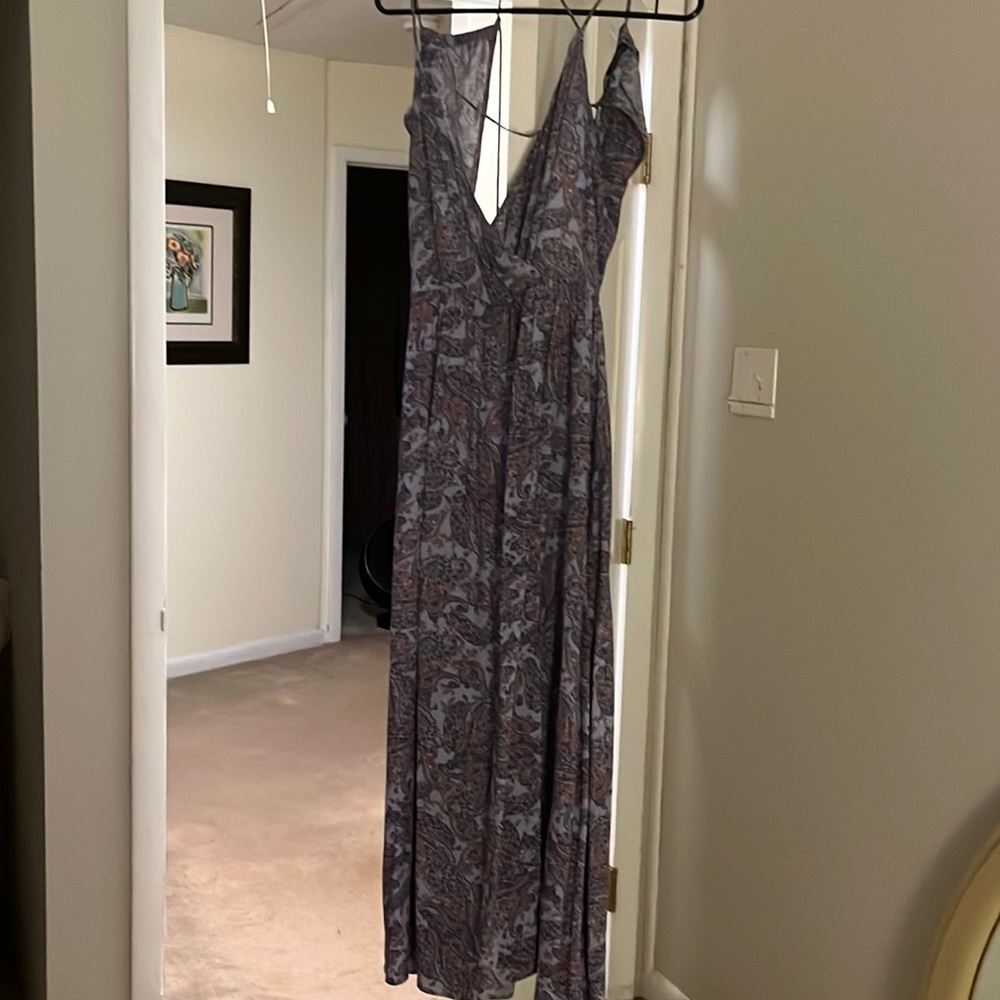 Zara open back dress size small